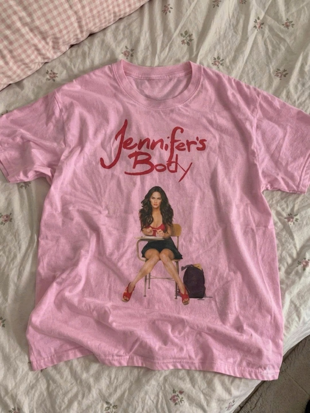 Pink Graphic Tee - Jennifer's Body Print